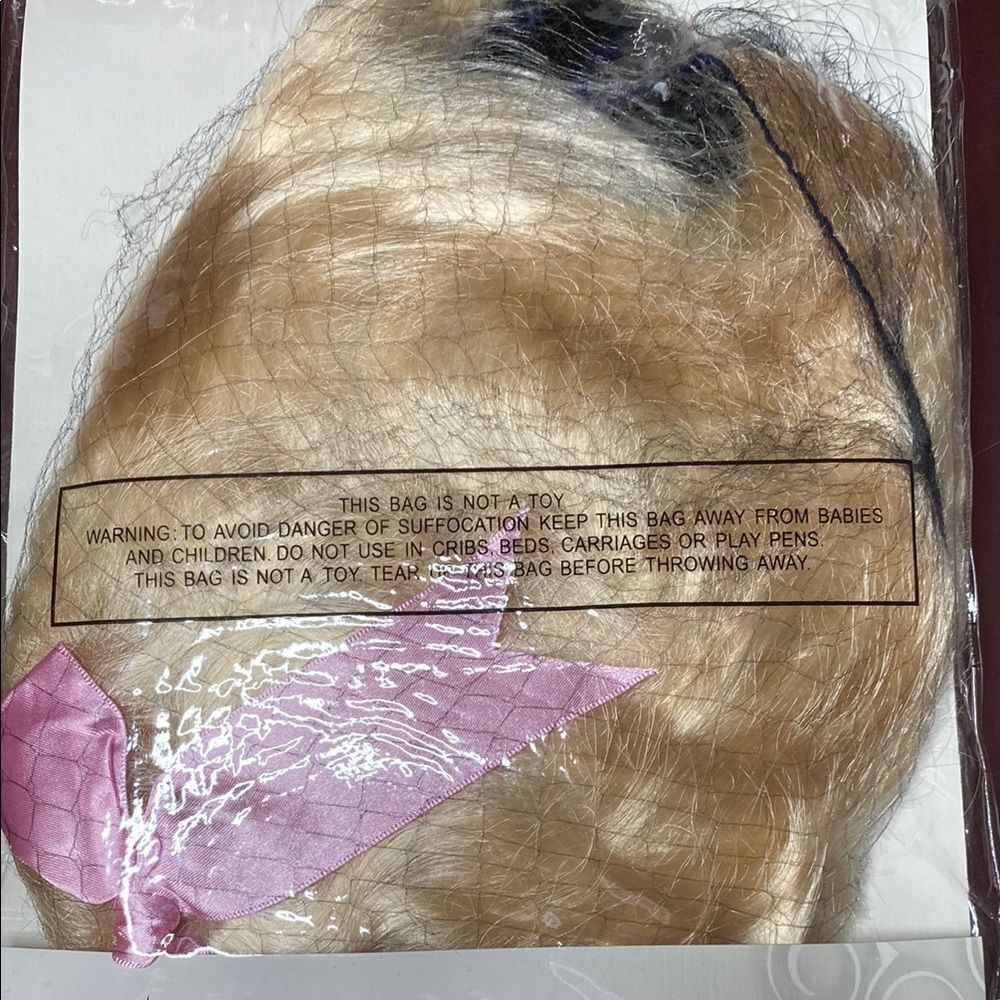 Scene Girl Wig with Pink Bow - Picture 2 of 5